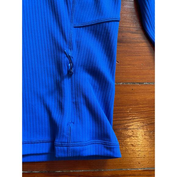 Lululemon It's Rulu Blue Cropped Half Zip Updated - Sz Med - Picture 10 of 11